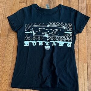 Black Mustang Graphic T-Shirt